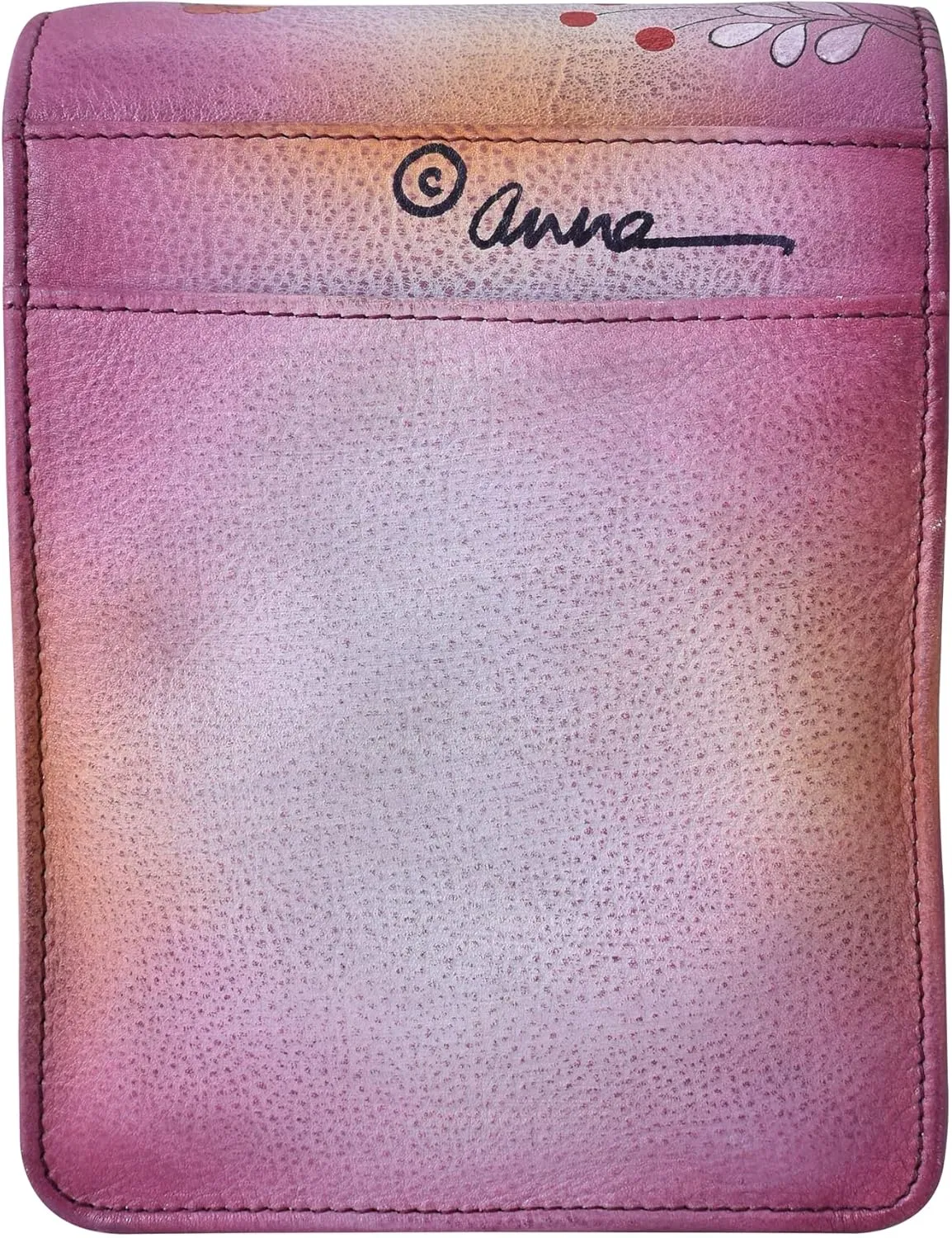 Anna by Anuschka Women's Hand-painted Leather Flap Convertible Crossbody Belt Bag