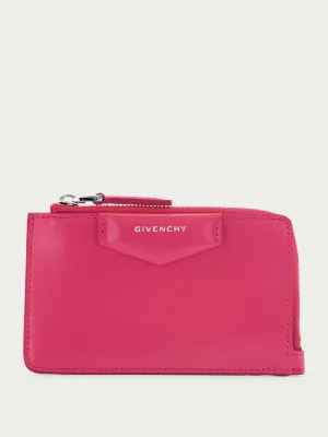 Antigona Zipped Leather Card Holder