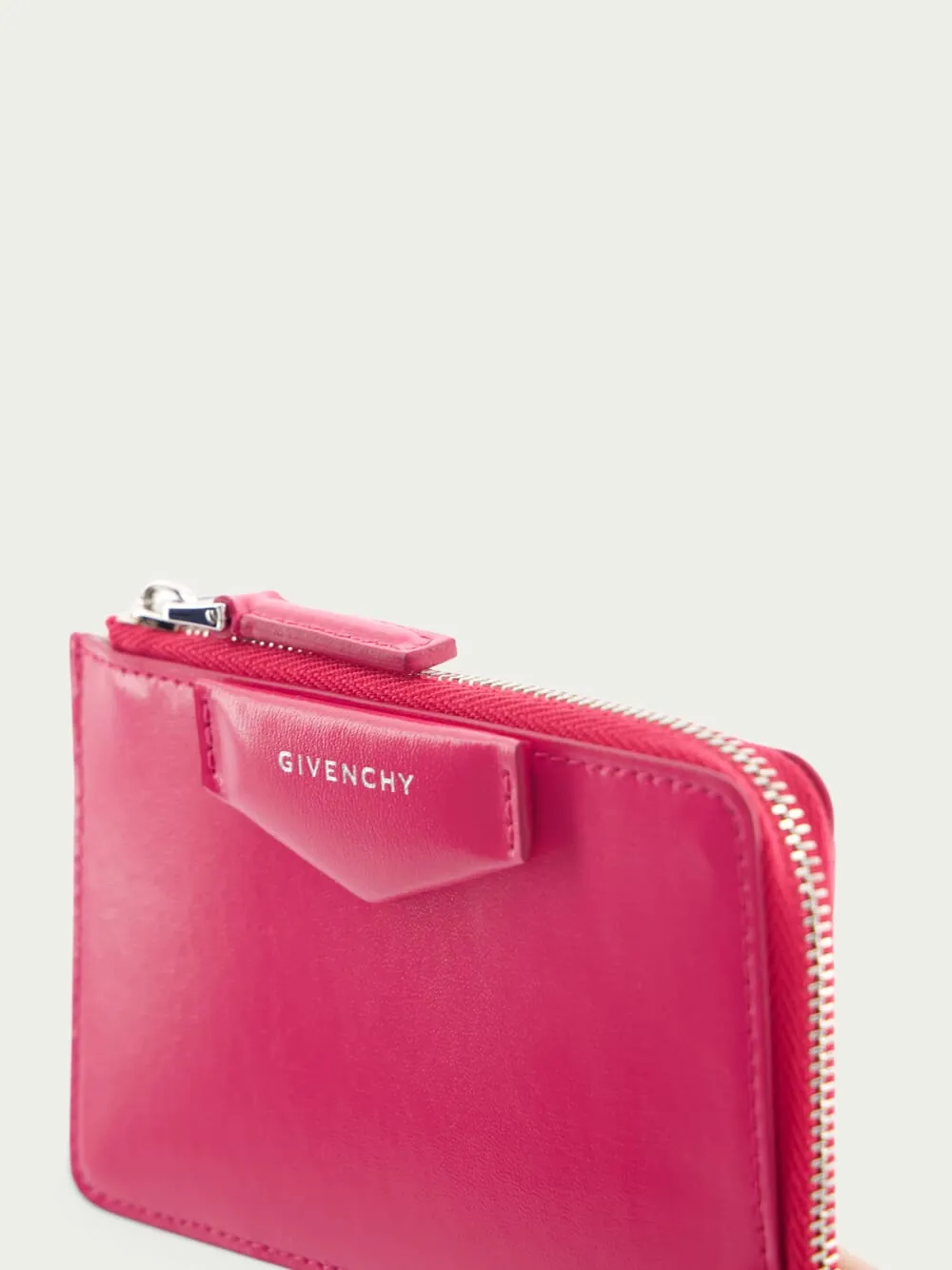 Antigona Zipped Leather Card Holder
