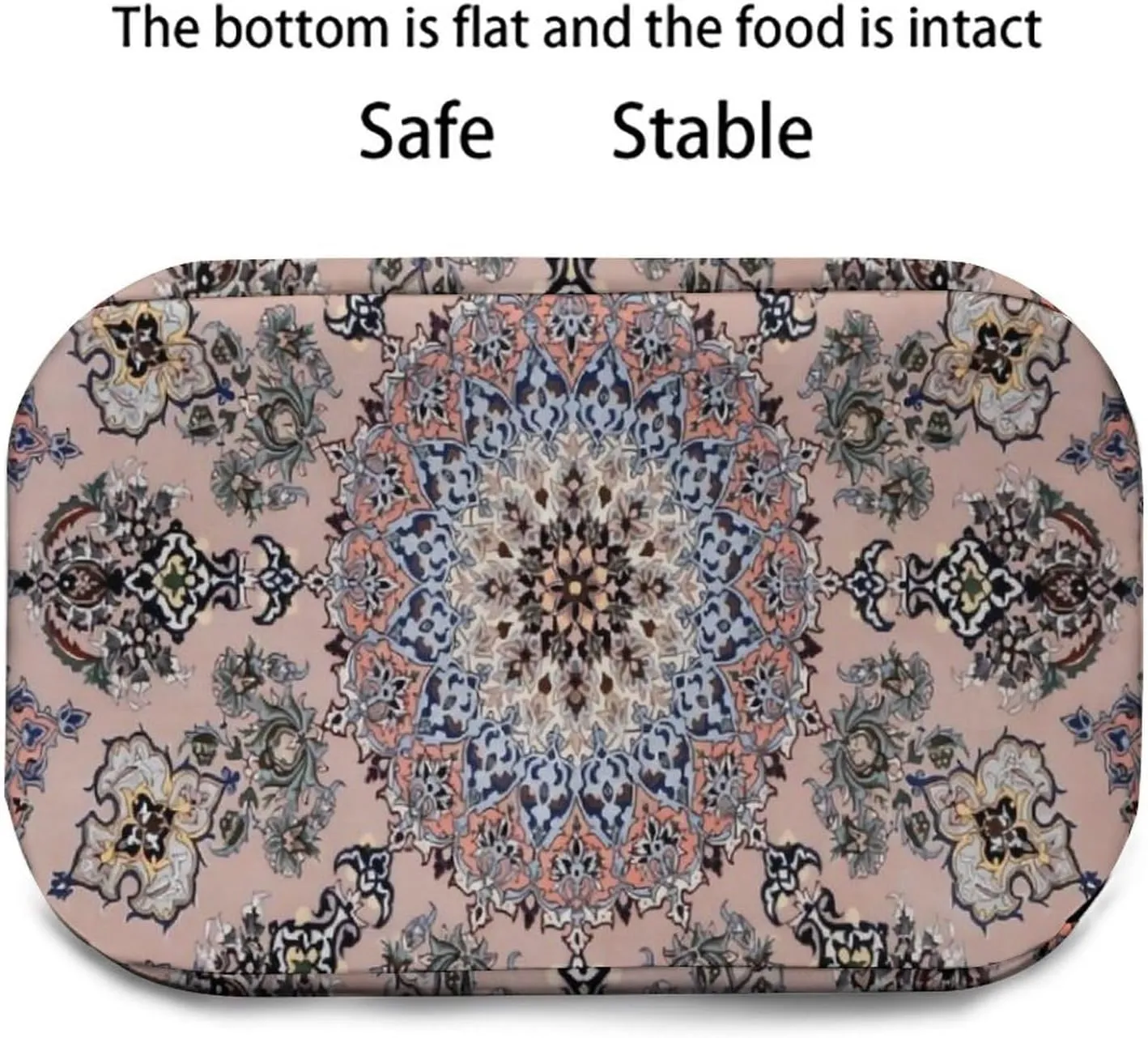 Antique Persian Pattern Reusable Large Capacity Insulated Crossbody Lunch Bag