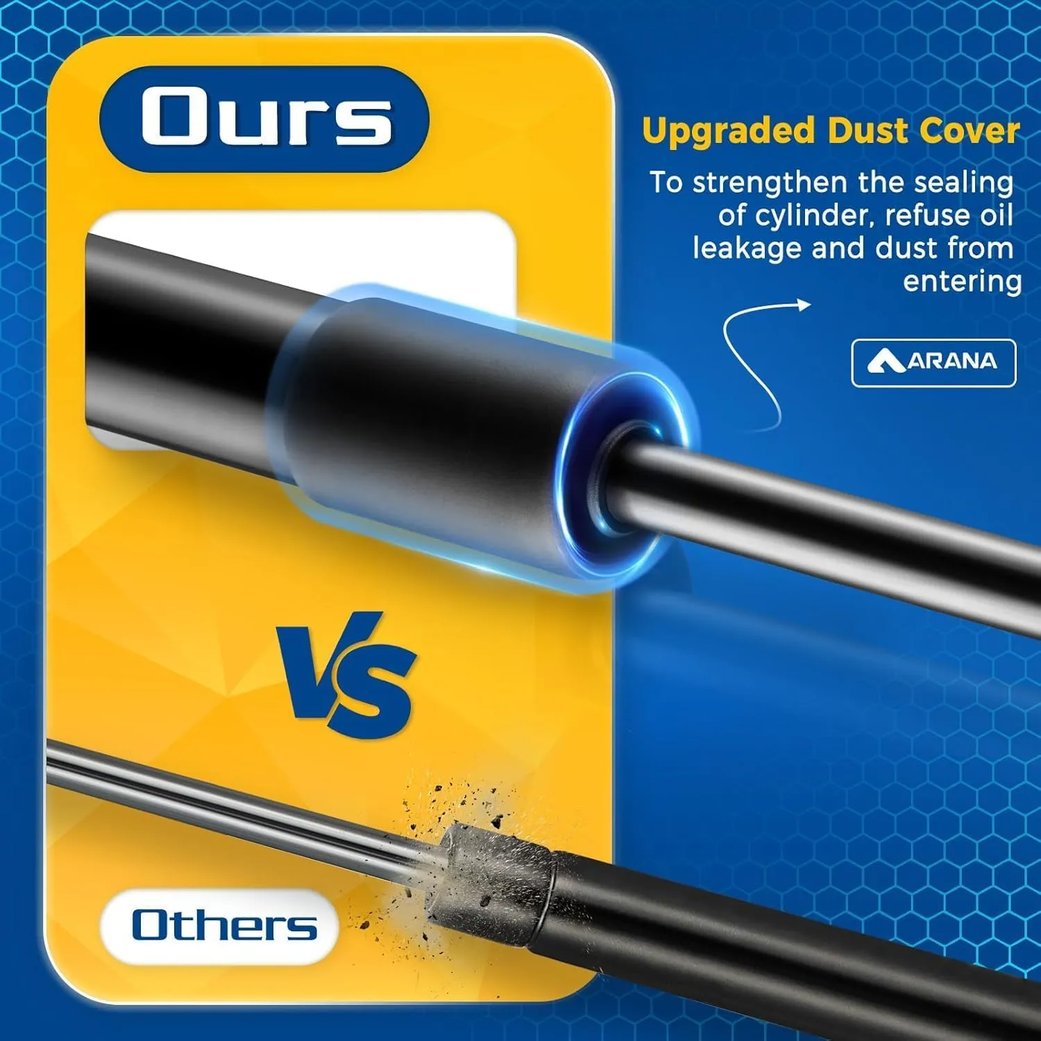 ARANA Trunk Struts Lift Support for Toyota Prius 2010-2015, Rear Hatch Replacement Shocks Fits 2010-2015 Toyota Prius Base/One/Two/Three/Four/Five/Persona/Premium/Touring/Plug-In, 2 Pcs