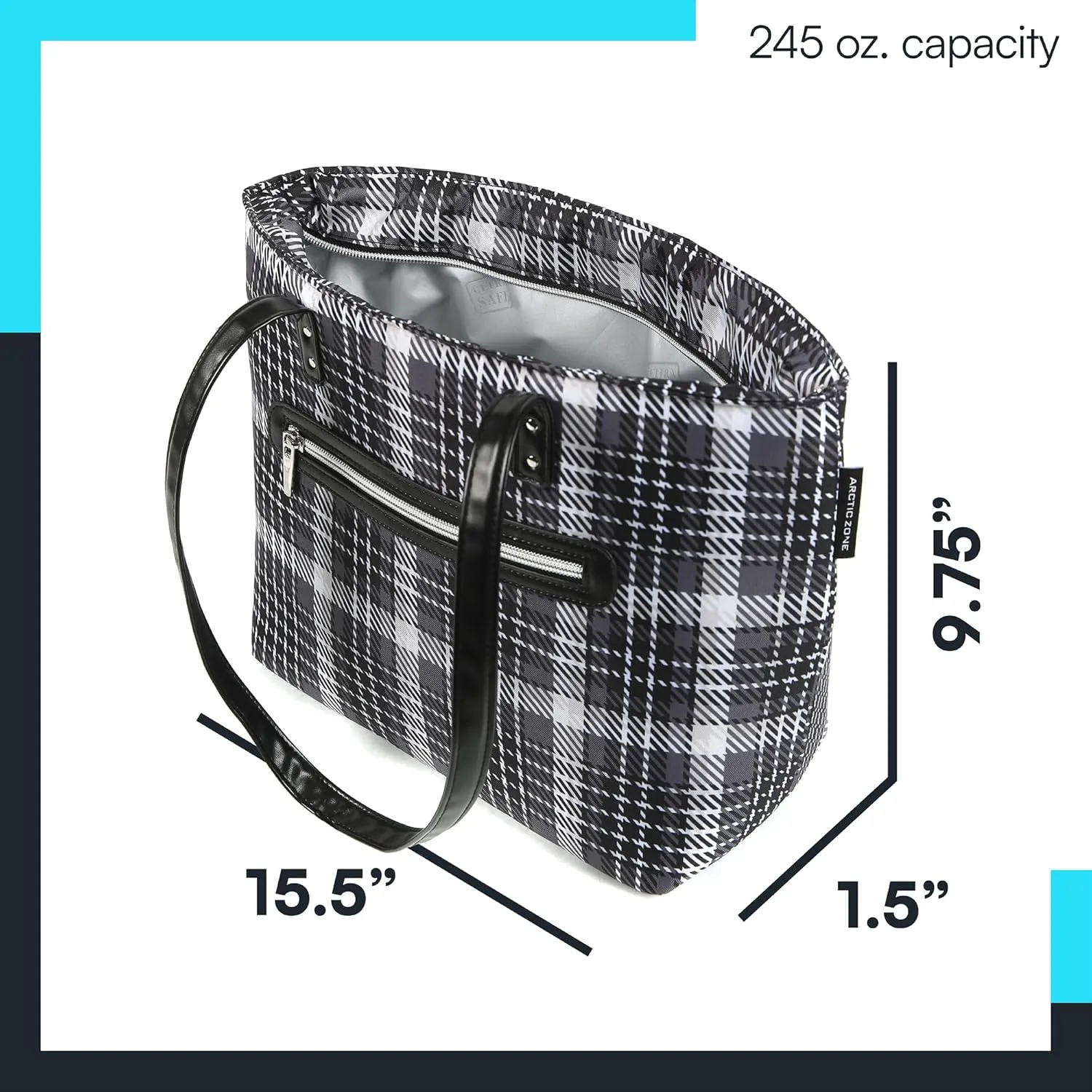 Arctic Zone Insulated Lunch Tote Bag for Women - Lunch Box Cooler Tote Bag