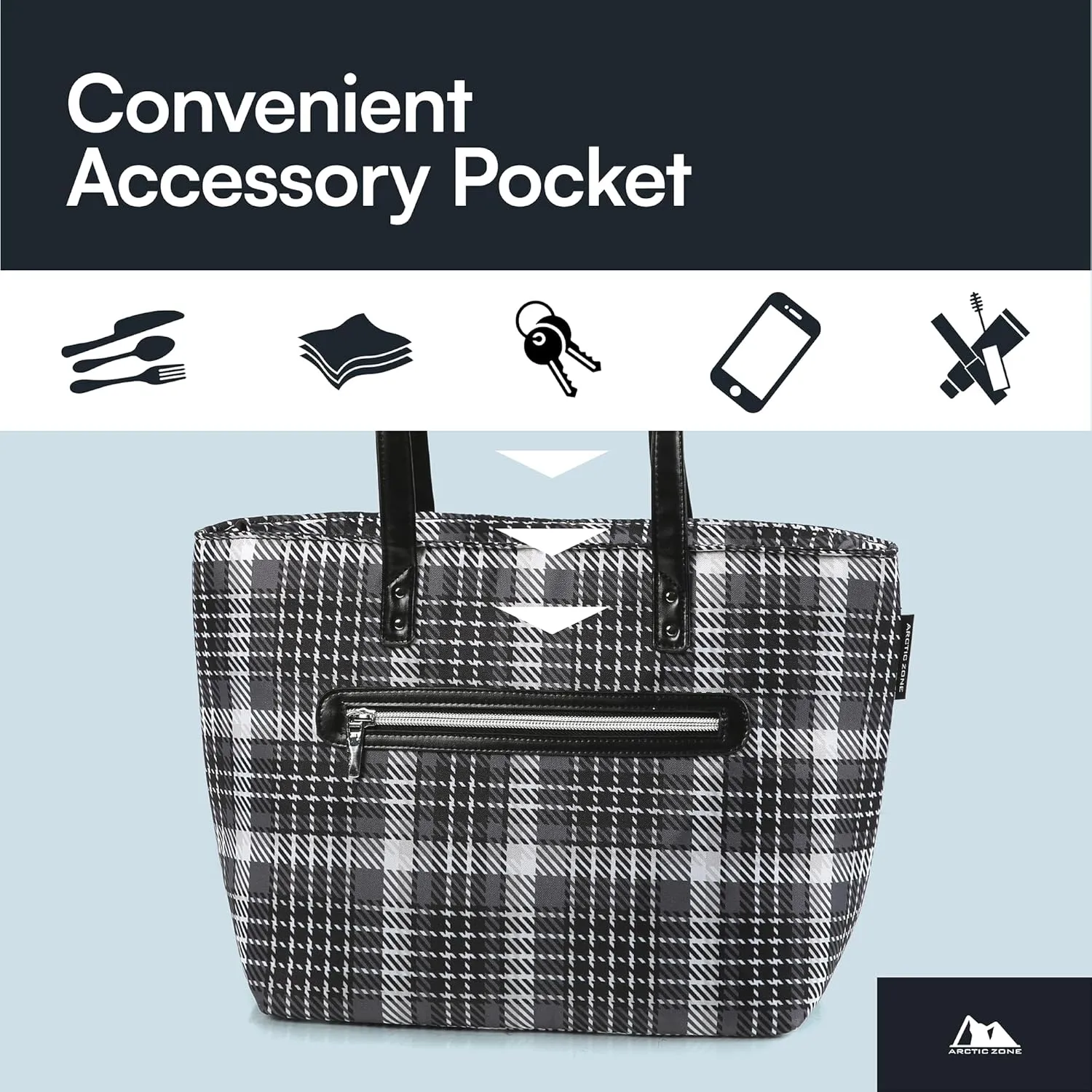 Arctic Zone Insulated Lunch Tote Bag for Women - Lunch Box Cooler Tote Bag