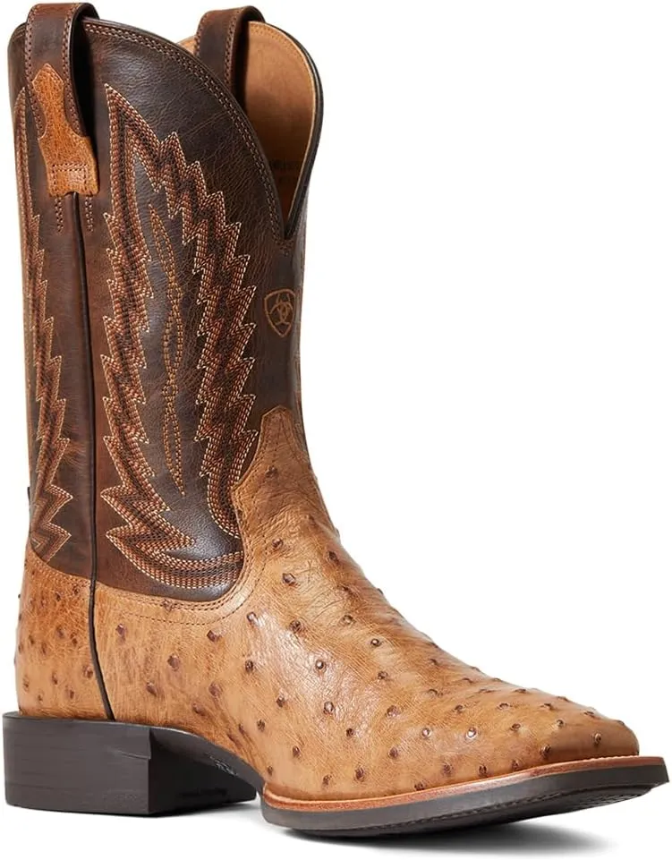 ARIAT Men's Quantum Primo Ostrich Square Toe Cowboy Boot