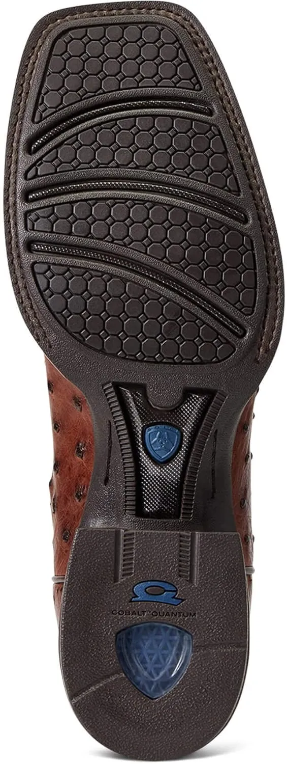 ARIAT Men's Quantum Primo Ostrich Square Toe Cowboy Boot