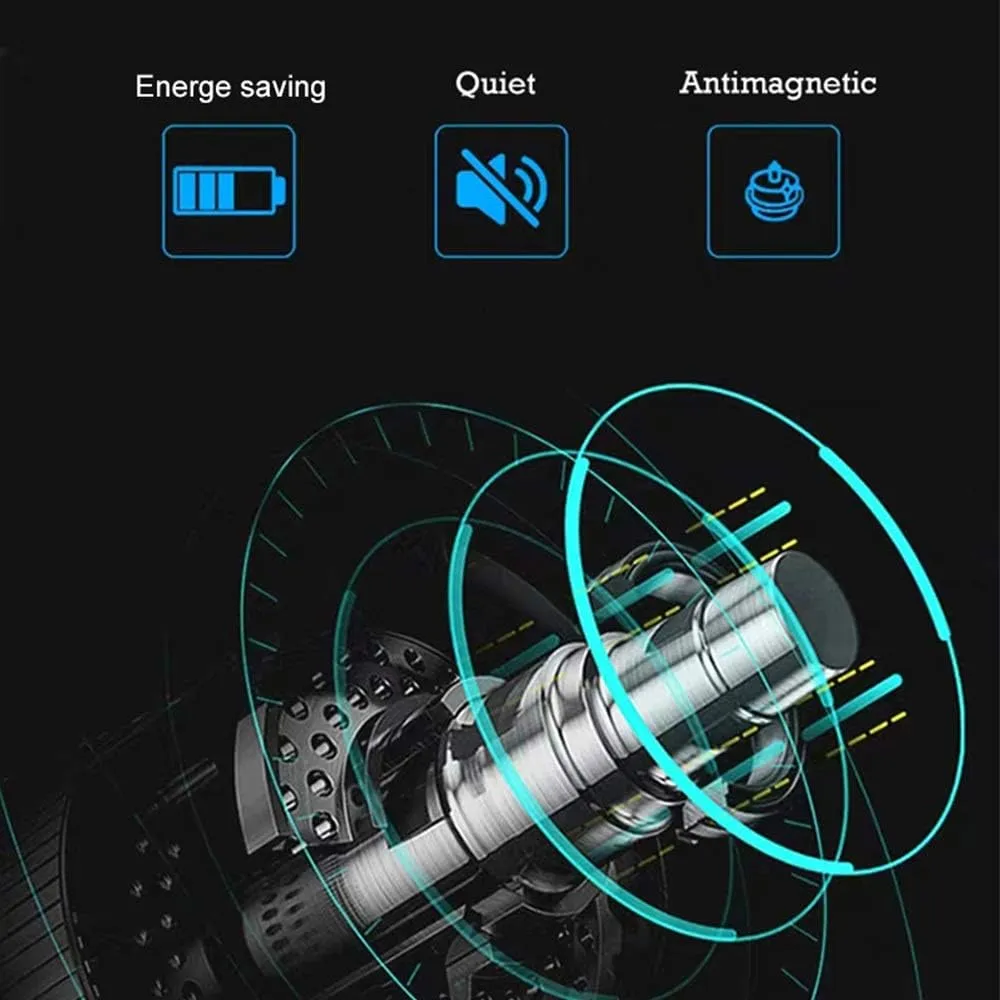 Automatic Watch Winder Box 2 3, with LED Light, Wood Shell Piano Paint Exterior, 4 Rotation Modes, Quite Motors Watch Winder Box Best Gift