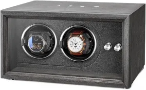 Automatic Watch Winders for 1 2 4 Watches with Built-in LED Light Illumination Durable Quiet Motor Fit Lady and Man Watches (2 0 G A)