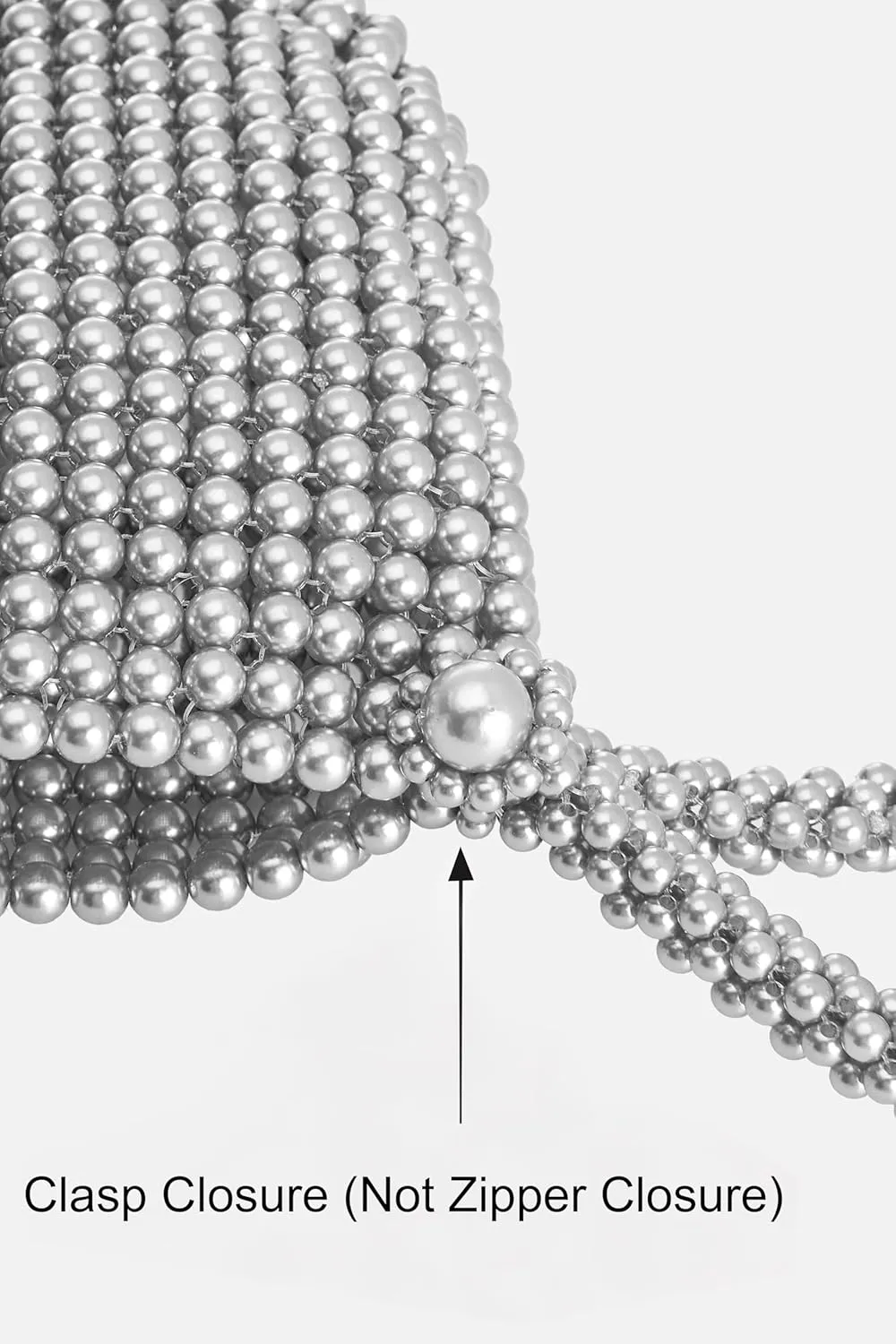 BABEYOND Pearl Clutch Purse Evening Bags for Women Elegant Triangle Purse for Wedding Bride Party Prom