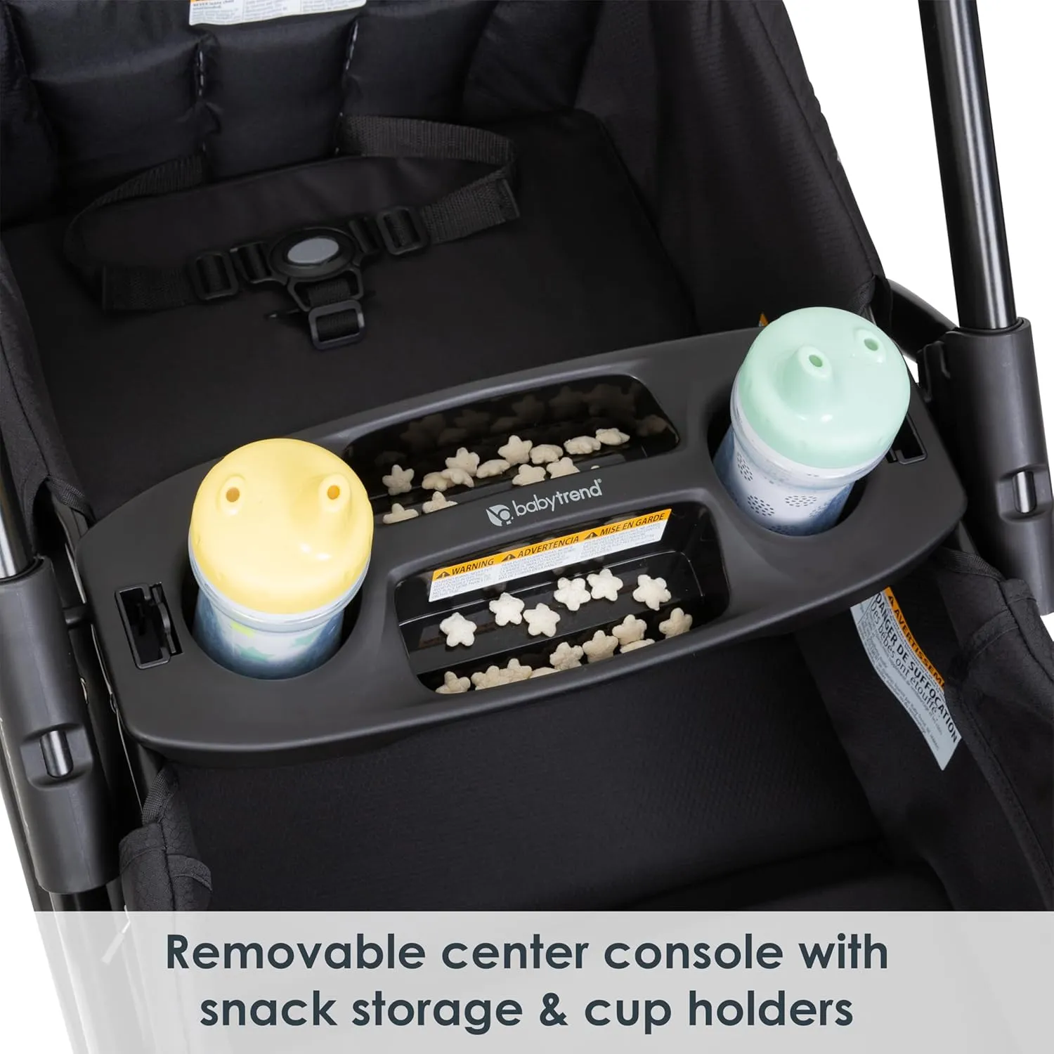 Baby Trend Expedition 2-in-1 Stroller Wagon PLUS, Ultra Black