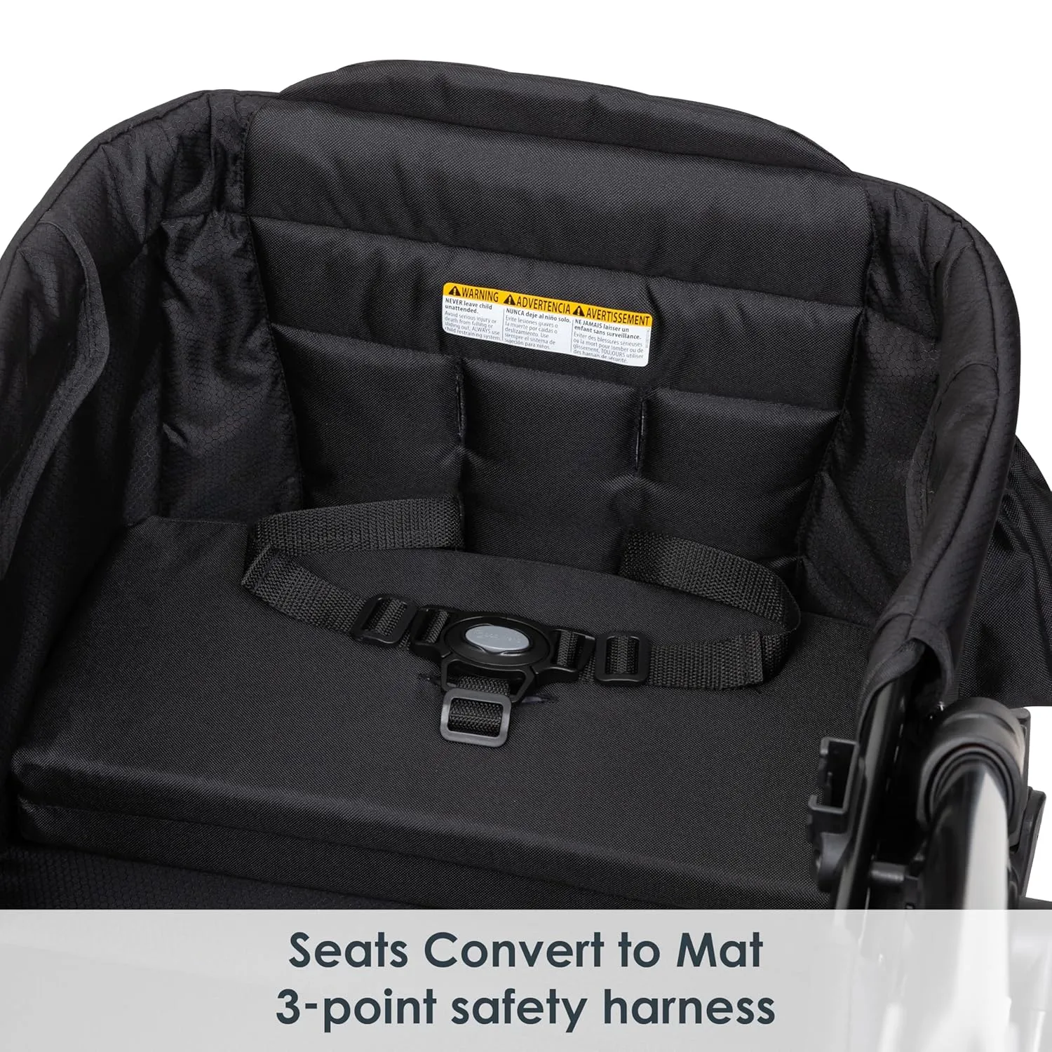 Baby Trend Expedition 2-in-1 Stroller Wagon PLUS, Ultra Black