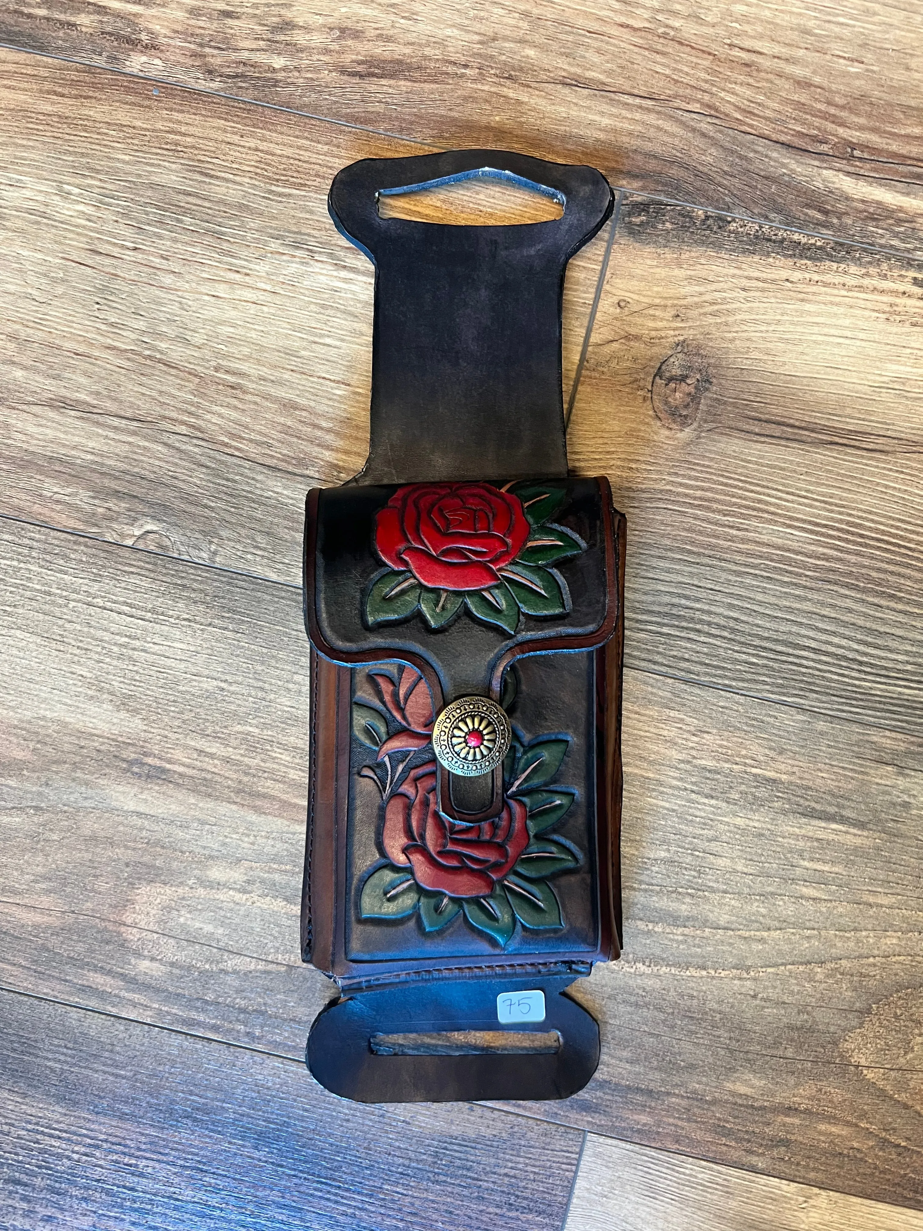 Back Cinch Leather Phone Holders