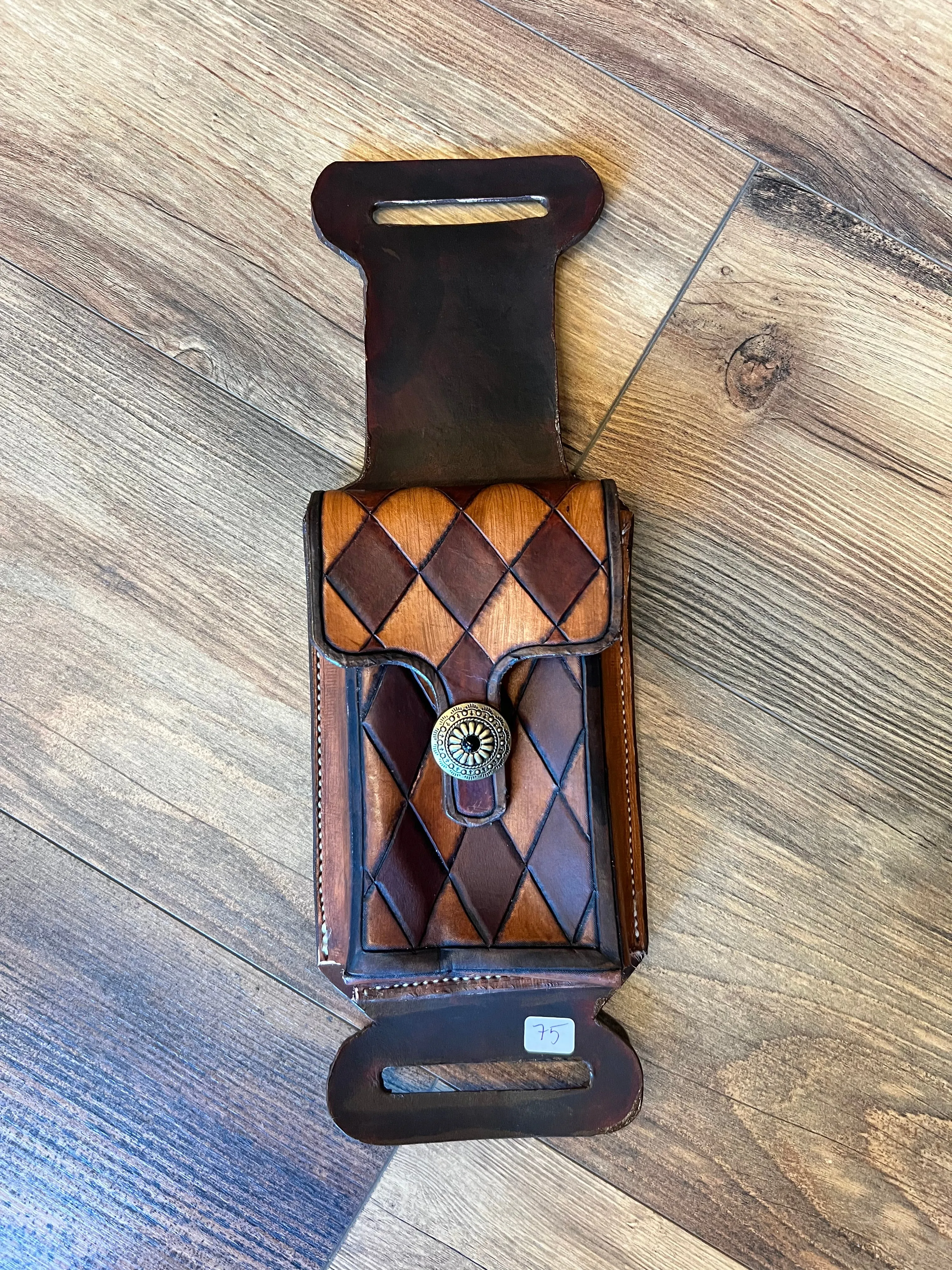 Back Cinch Leather Phone Holders