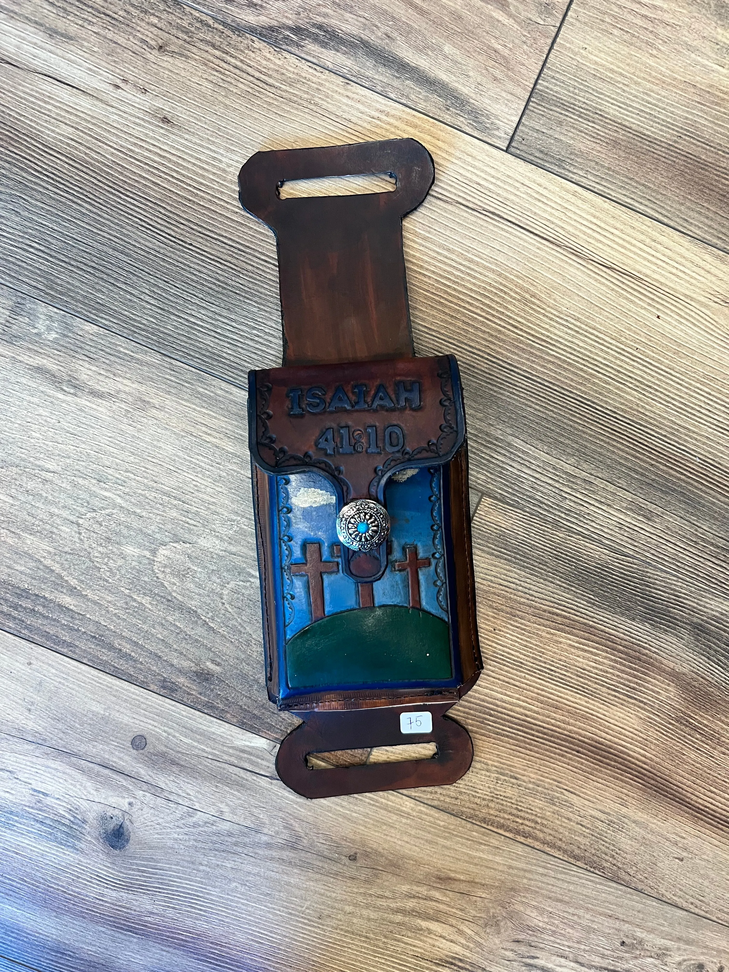 Back Cinch Leather Phone Holders