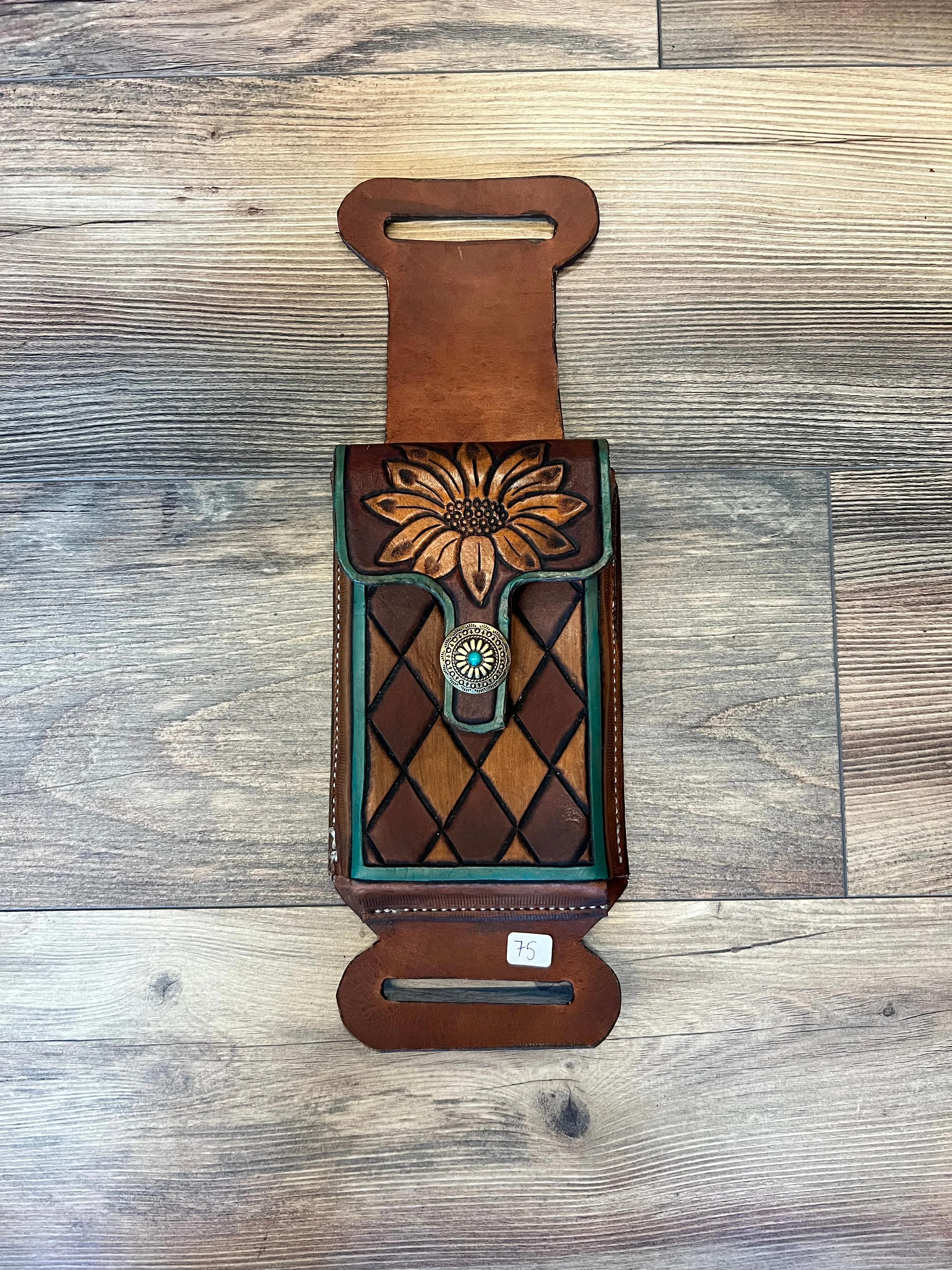 Back Cinch Leather Phone Holders