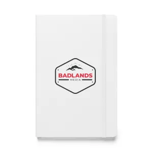 Badlands Hardcover bound notebook (red/blk logo)