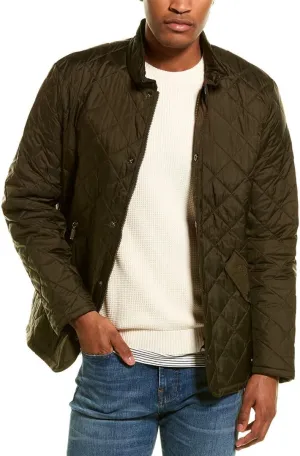 Barbour Men's Flyweight Chelsea Quilt Jacket, Olive, Green, L