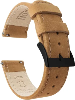 BARTON WATCH BANDS - Top Grain Leather Watch Bands Compatible with Apple Watch Models - 1, 2, 3, 4, 5, 6, 7, 8, 9, 10, SE, Ultra & Ultra 2