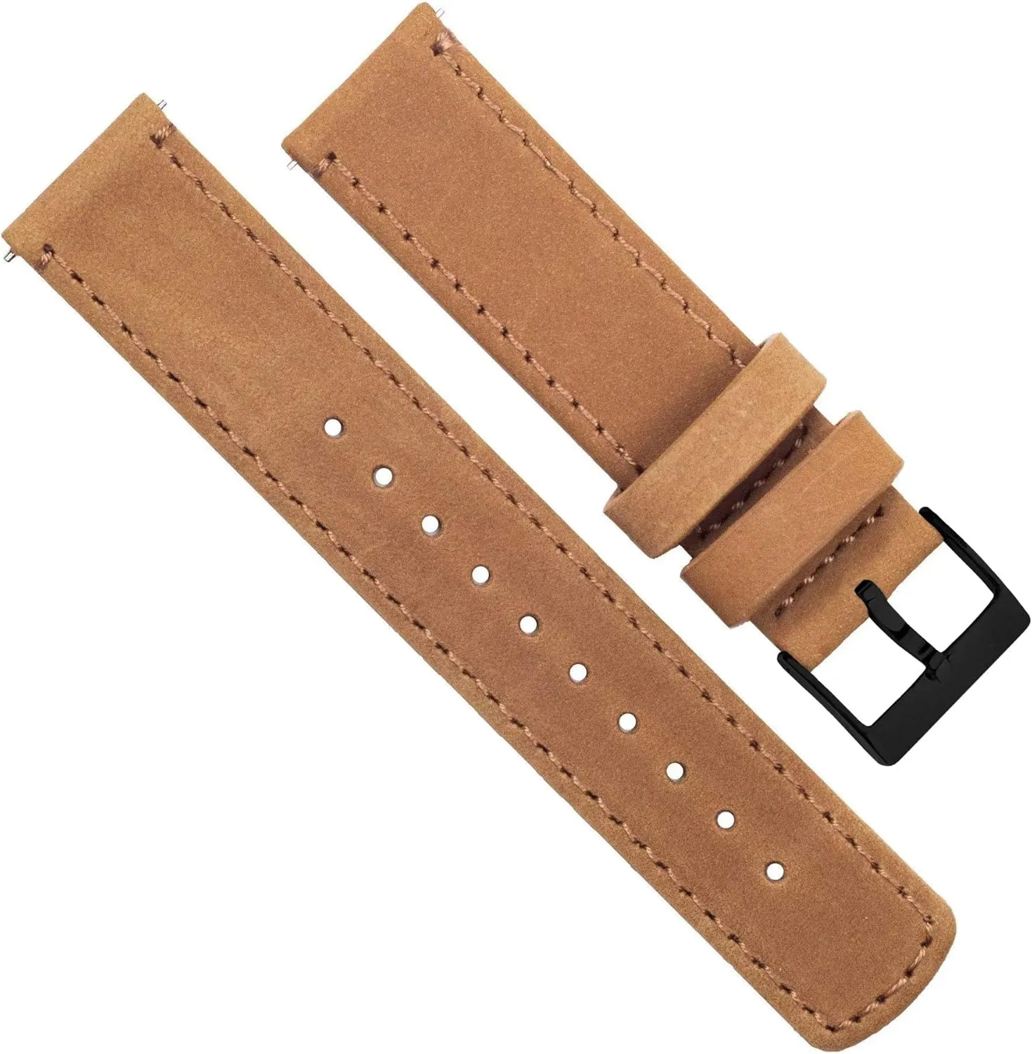 BARTON WATCH BANDS - Top Grain Leather Watch Bands Compatible with Apple Watch Models - 1, 2, 3, 4, 5, 6, 7, 8, 9, 10, SE, Ultra & Ultra 2