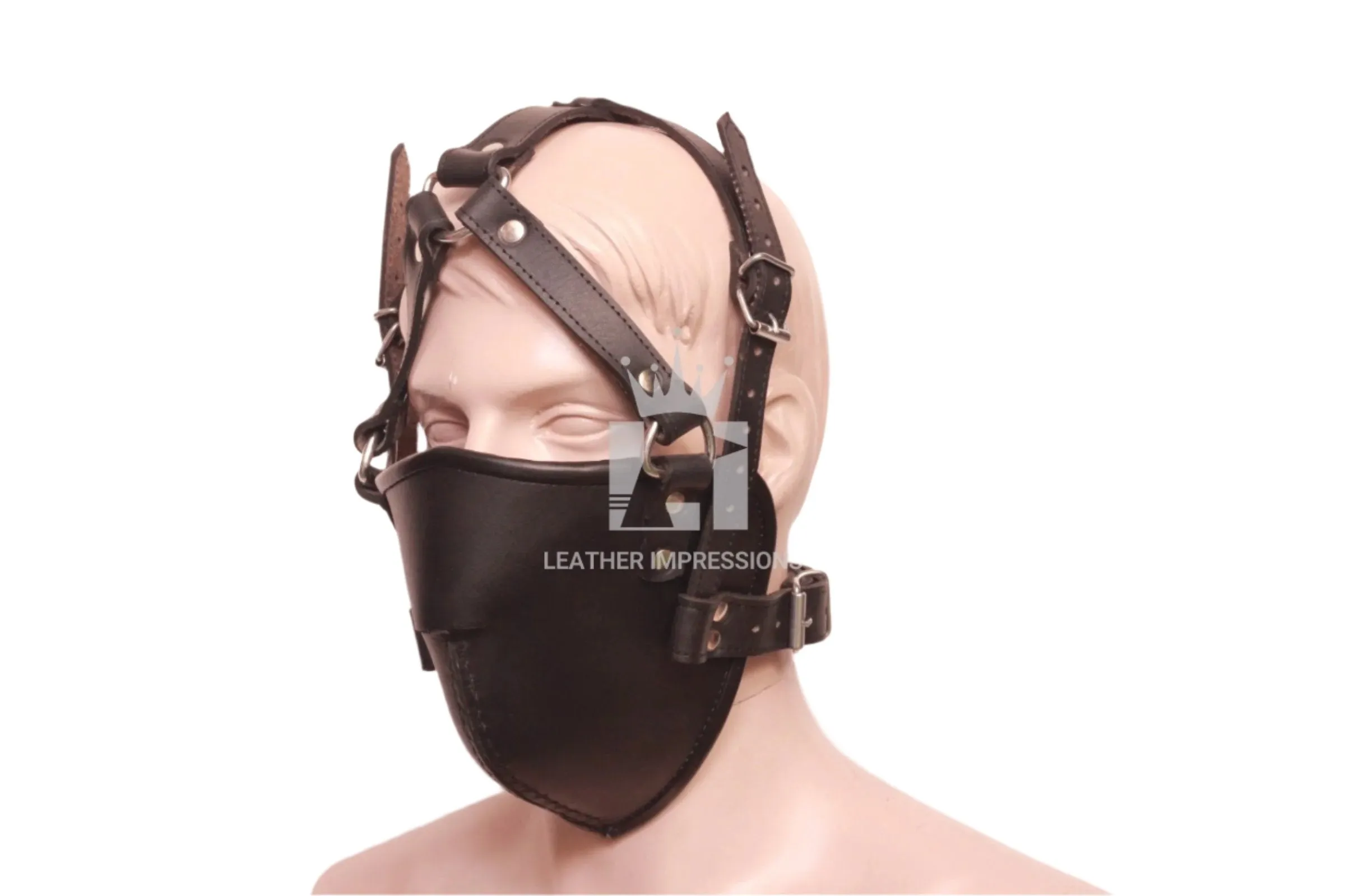 BDSM Head Harness And Muzzle