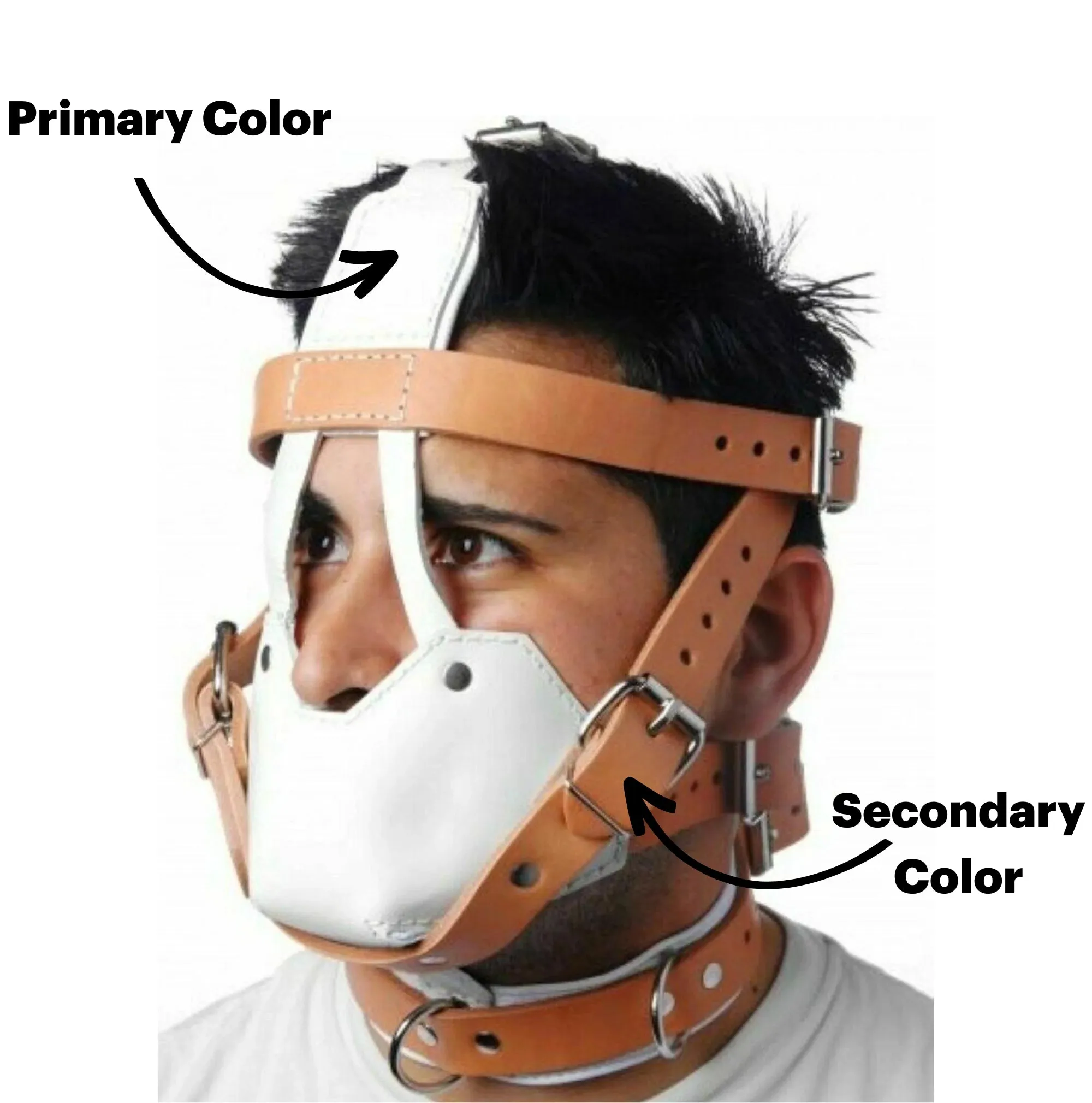 BDSM Muzzle With Bondage Head Harness