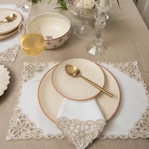 Beaumont Table Linen Set White