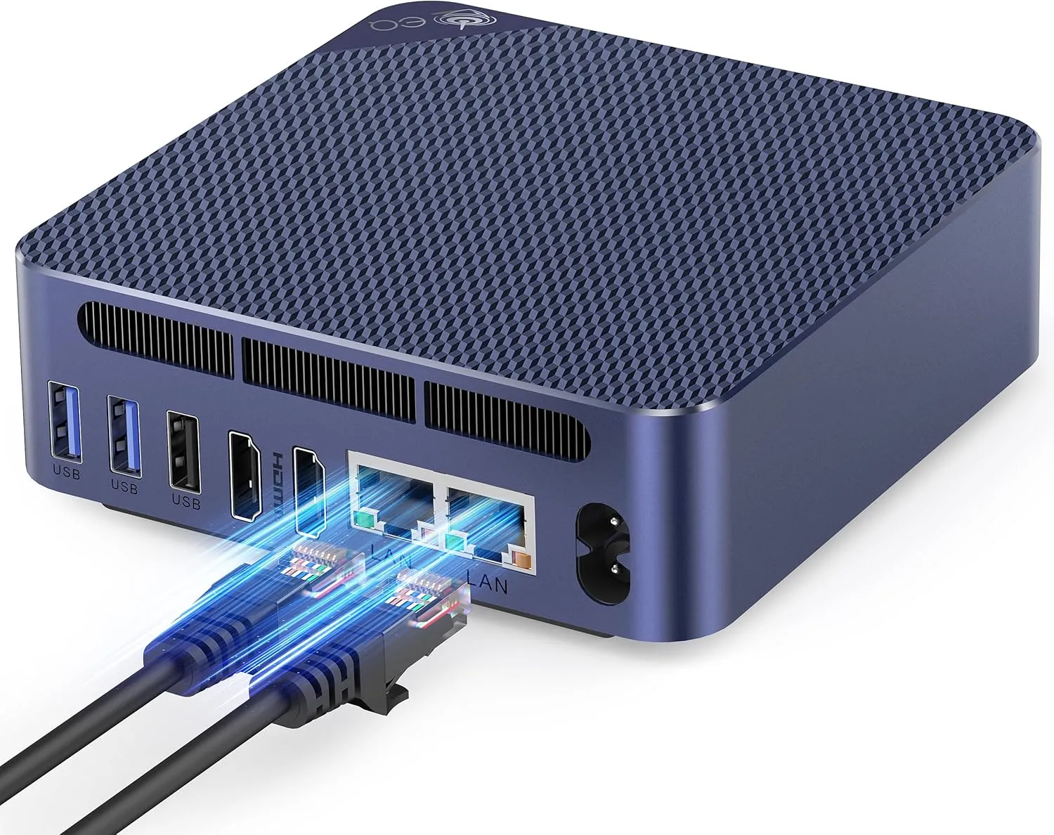 Beelink EQ14 Mini PC, Intel Twin Lake N150(Up to 3.6GHz) 16GB DDR4 500GB NVMe SSD, 2.5G Dual LAN Mini Computer Supports WiFi6, BT5.2, USB3.2, 4K@60Hz Dual HDMI Display, Home-Server/Network Firewall