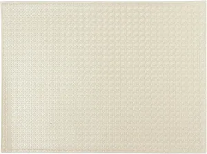 Benson Mills Circle Faux Leather Placemat in Nickel, Set of 4