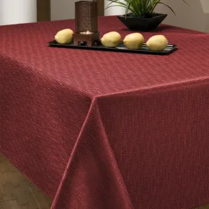 Benson Mills Pebbles Fabric 60-Inch by 120-Inch Tablecloth, Brick