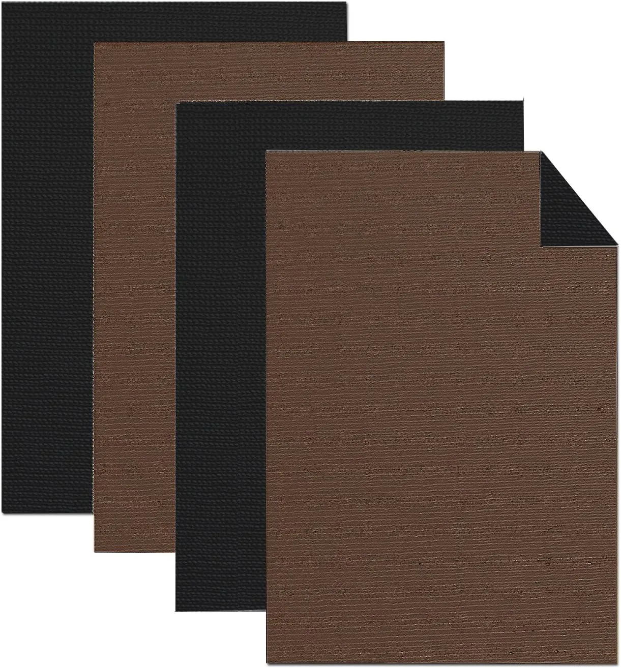 Benson Mills Reversible Herringbone Placemat in Black/Chocolate, Set of 4