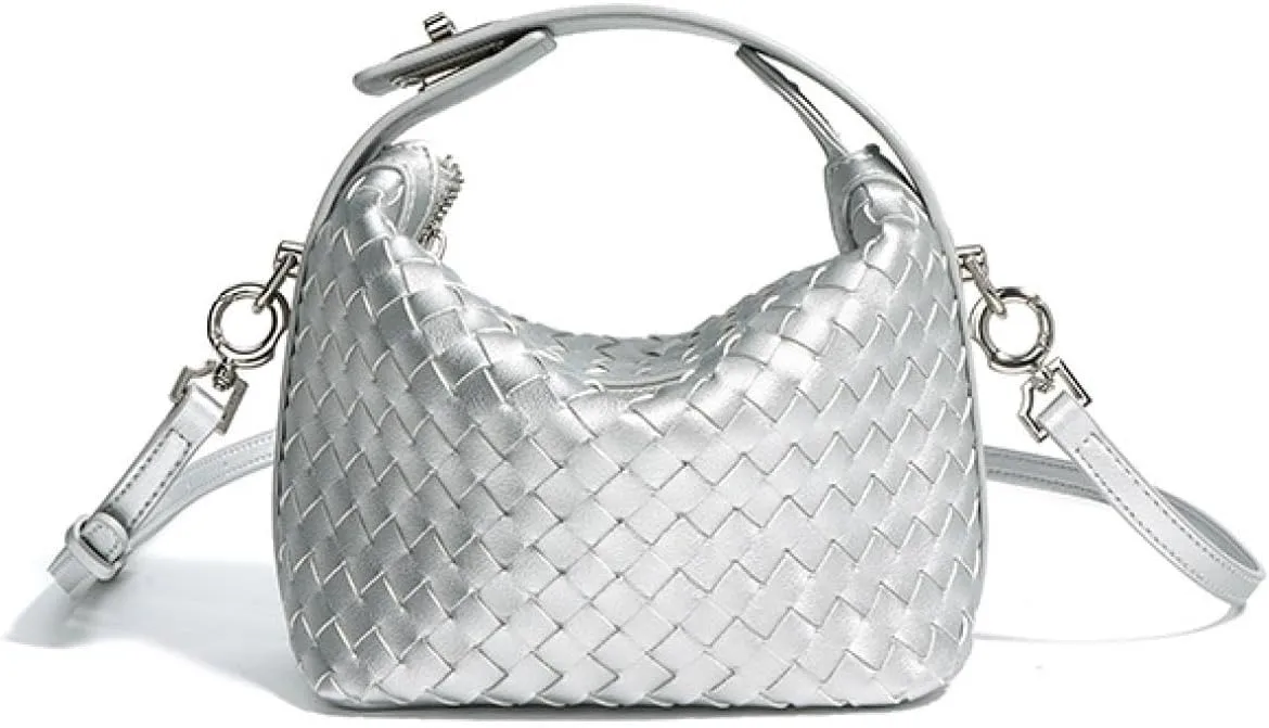 Bento Armpit Leather HandWoven Lunch Box Women's Bag