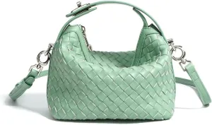 Bento Armpit Leather HandWoven Lunch Box Women's Bag