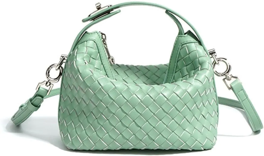 Bento Armpit Leather HandWoven Lunch Box Women's Bag