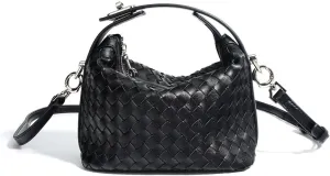 Bento Armpit Leather HandWoven Lunch Box Women's Bag