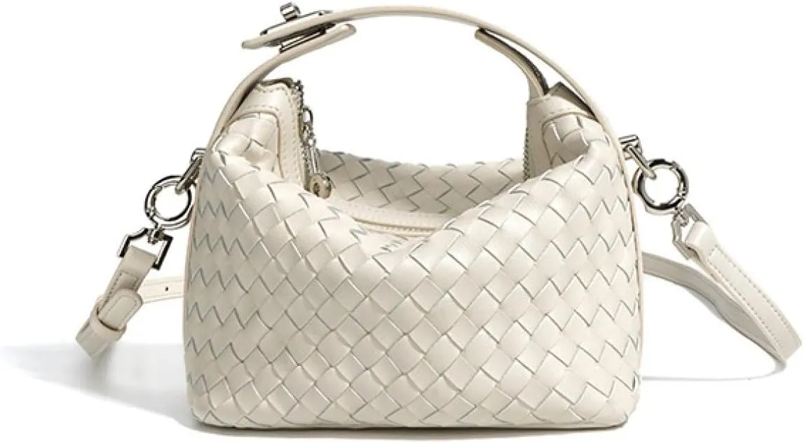Bento Armpit Leather HandWoven Lunch Box Women's Bag