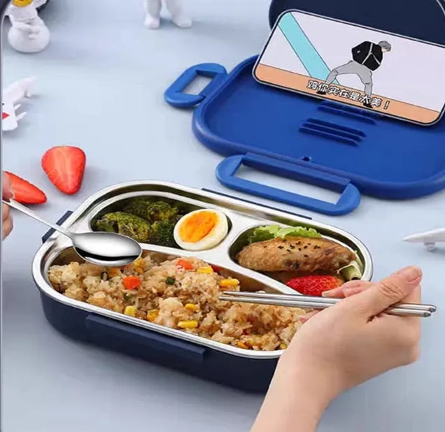 BentoPro 3 Tier Stainless Steel Lunch Box with Insulated Bag