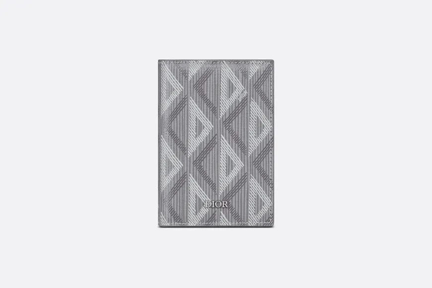 Bi-Fold Card Holder • Dior Gray CD Diamond Canvas