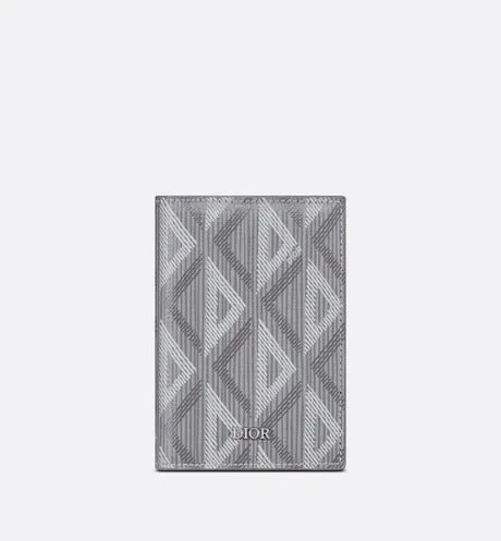Bi-Fold Card Holder • Dior Gray CD Diamond Canvas
