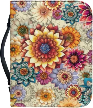 Bible Covers Carrier, Church Bag Bible Accessories Largr Capacity Scripture Bible Tools Carring Case Sturdy Church Bags Fashion Bible Organizer Fashion Flowers