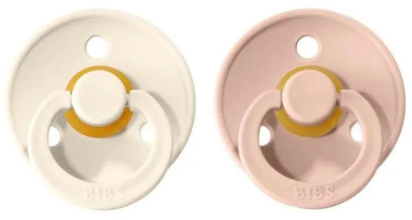BIBS Pacifier 2 Pack - Blush / Ivory
