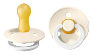 BIBS Pacifier 2 Pack Glow - Ivory Glow