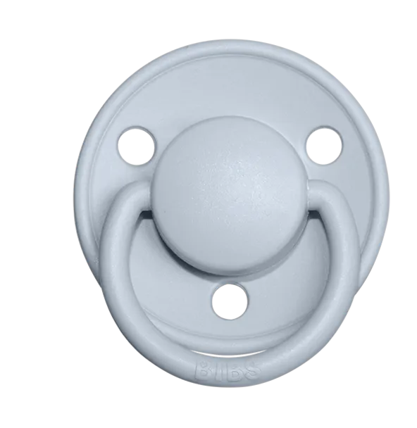 BIBS Pacifier De Lux Latex 2 Pack - Baby Blue