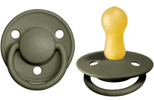 BIBS Pacifier De Lux Latex 2 Pack - Hunter Green