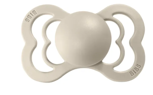BIBS Supreme Silicone Pacifier 2 Pack - Vanilla