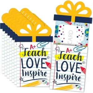 Big Dot of Happiness Back to School - First Day of School Class Money and Gift Card Sleeves - Fantastic Gift Card Holders - Set of 8