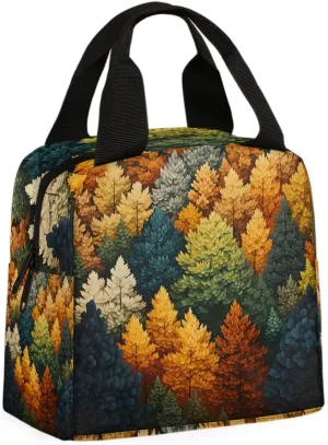 Birch Tree Lunch Bag Mountain Tree Tote Lunch Bag Reusable Lunch Box Leakproof Cooler Bag