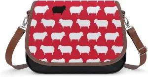 Black Sheep Sweater Pattern Women's Shoulder Bag, Handbag, Crossbody Bag