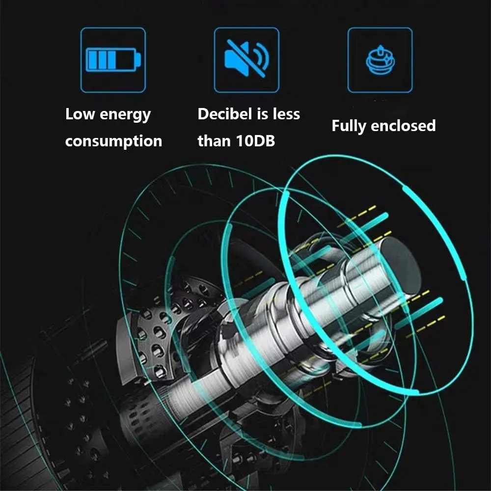 Black Watch Winder Box for Double Automatic Watches, Automatic Winder Case, with Blue LED Light, Super Quiet Motor Watch Winder Display Watch Box Watch Storage Gift