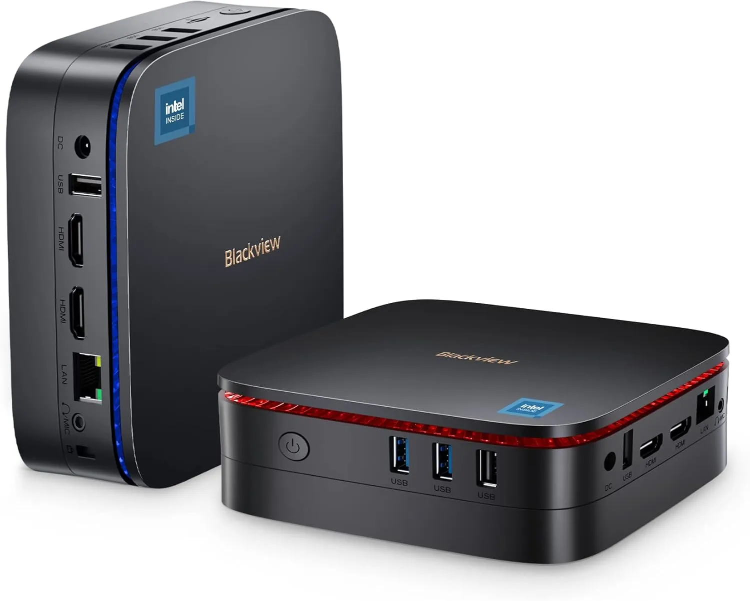 Blackview MP60 Mini PC Intel Twin Lake N150 (Upgraded N100) Mini Computer, 16GB DDR4 512GB SSD, Mini Desktop Computers Support 4K Dual HDMI Display/Dual WiFi/BT4.2/USB3.2/Home/Office