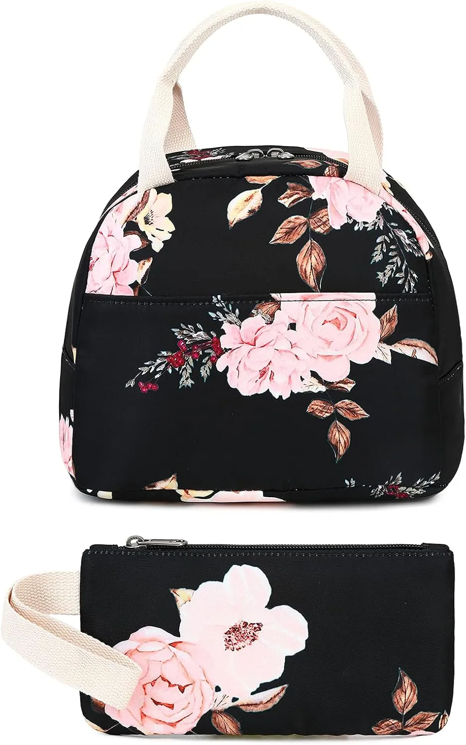 Bluboon School Backpack Set Girls Womens Laptop Bookbag Casual Daypack Fits 15 inch Laptop with Lunch Tote Bag and Pencil Bag