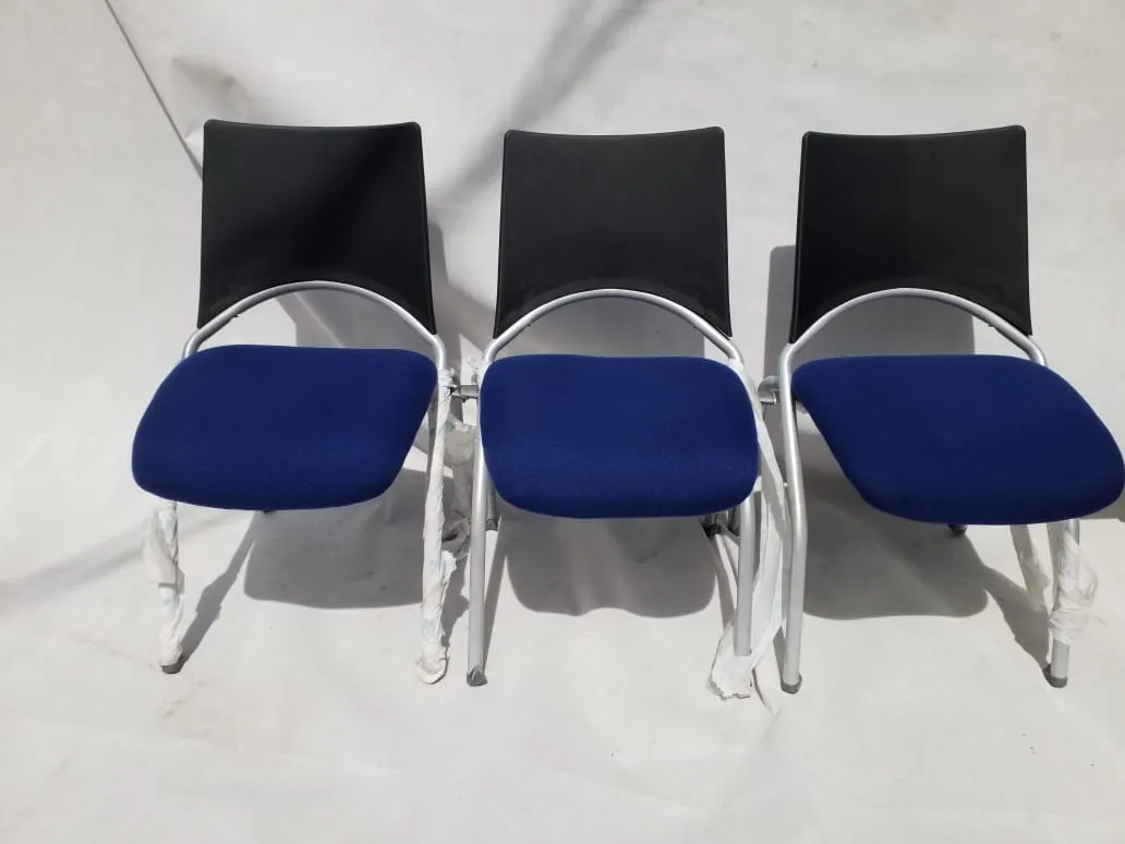 Blue Black visitors chair